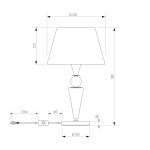 Настольный светильник с керамикой 108014