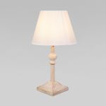 Классическая настольная лампа 01061/1 белый с золотом