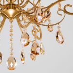 Подвесная хрустальная люстра 10109/6 бронза/тонированный хрусталь Strotskis