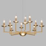 Классическая подвесная люстра 60150/10 латунь