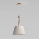 Подвесной светильник с декором из керамики 104014