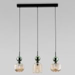 Подвесной светильник со стеклянными плафонами 11147 Sophia Green Cognac