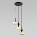 Подвесной светильник со стеклянными плафонами 11148 Sophia Green Cognac