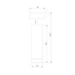 Подвесной светодиодный светильник DLR023 12W 4200K хром матовый