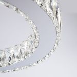 Светодиодная люстра с хрусталем 90023/1 хром