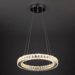 Светодиодная люстра с хрусталем 90023/1 хром