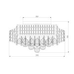 Хрустальная потолочная люстра 16017/6 хром