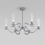 Потолочный светильник с гранеными плафонами 60141/6 хром