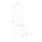 Уличный настенный светильник со светодиодами 1534 TECHNO LED 3000K чёрный 1534 TECHNO LED