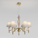 Умная люстра с декором из керамики 101014/6