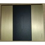 KA4802LT Bticino LIVING NOW. Декоративная рамка 2 модуля. Латунь