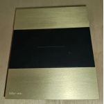 KA4802LT Bticino LIVING NOW. Декоративная рамка 2 модуля. Латунь