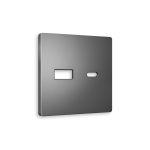 AP6610 Лицевая панель ALFA (Антрацит серый) для розетки 2USB тип A+C QUANT