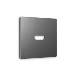 AP6640 Лицевая панель ALFA (Антрацит серый) для HDMI розетки QUANT