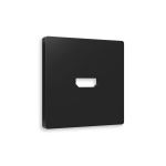 AP8140 Лицевая панель ALFA (Черный матовый) для HDMI розетки QUANT
