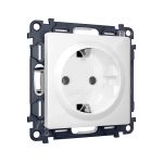 MA106010 Комплект механизма электрической розетки ALFA Белый глянец с/з на винтовых зажимах QUANT (AP1060, VM141)