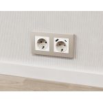 MA106010 Комплект механизма электрической розетки ALFA Белый глянец с/з на винтовых зажимах QUANT (AP1060, VM141)