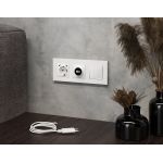 MA110510 Комплект механизма электрической розетки 2USB С+C 20W с/з на винтовых зажимах 16A-250V ALFA Белый глянец QUANT (AP1105, VM165)