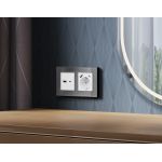 MA131010 Комплект механизма розетки ALFA Белый матовый 2USB A+C 20W (быстрая зарядка) QUANT (AP1310, VM177)