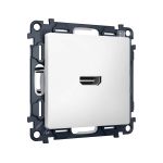 MA134010 Комплект механизма розетки HDMI 2.0 ALFA Белый матовый 40V/500mA 2.0GHz 5-18Gbit/s QUANT (AP1340, VM222)