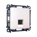 MA212030 Комплект механизма телефонной розетки ALFA Жемчуг RJ-11(4P4C) с шторкой QUANT (AP2120, VM190)