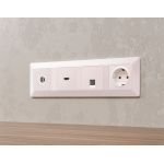 MA213005 Комплект механизма TV розетки оконечной экранированной 5-1000MHz 3dB ALFA Жемчуг QUANT (AP2130, VM199)