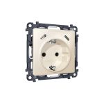 MA310510 Комплект механизма электрической розетки 2USB С+C 20W с/з на винтовых зажимах 16A-250V ALFA Бежевый глянец QUANT (AP3105, VM165)