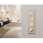 MA323020 Комплект механизма 2-кл проходного выключателя ALFA Бежевый матовый QUANT (AP3230, VM120)