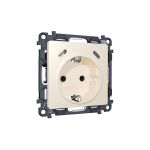 MA330510 Комплект механизма электрической розетки 2USB С+C 20W с/з на винтовых зажимах 16A-250V ALFA Бежевый матовый QUANT (AP3305, VM165)