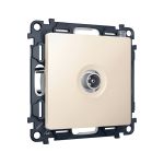 MA333030 Комплект механизма TV розетки проходной ALFA Бежевый матовый 5-1000 MHz 4dB QUANT (AP3330, VM211)