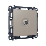 MA373030 Комплект механизма TV розетки проходной ALFA Серо-бежевый матовый 5-1000 MHz 4dB QUANT (AP3730, VM211)