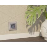 MA509010 Комплект механизма электрической розетки ALFA Сталь матовый 2USB A+A 18W (быстрая зарядка) с/з QUANT (AP5090, VM155)