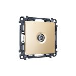 MA613005 Комплект механизма TV розетки оконечной экранированной 5-1000MHz 3dB ALFA Шампань QUANT (AP6130, VM199)