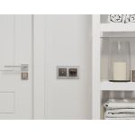 MA638010 Комплект механизма электрической розетки ALFA Темная бронза матовый с/з с шторками и крышкой IP44 QUANT (AP6380, VM141)