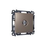 MA643005 Комплект механизма TV розетки оконечной экранированной 5-1000MHz 3dB ALFA Темная бронза матовый QUANT (AP6430, VM199)