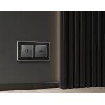 MA663010 Комплект механизма TV розетки оконечной ALFA Антрацит серый 50-870 MHz 1dB QUANT (AP6630, VM202)