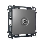 MA663030 Комплект механизма TV розетки проходной ALFA Антрацит серый 5-1000 MHz 4dB QUANT (AP6630, VM211)