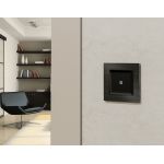 MA802015 Комплект механизма 1-кл выключателя с подсветкой 5600K ALFA Черный матовый QUANT (AP8020, VM101, G14W)