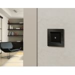 MA802035 Комплект механизма 1-кл проходного выключателя с подсветкой 5600K ALFA Черный матовый QUANT (AP8020, VM105, G25W)