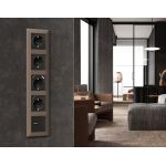 MA809010 Комплект механизма электрической розетки ALFA Черный матовый 2USB A+A 18W (быстрая зарядка) с/з QUANT (AP8090, VM155)