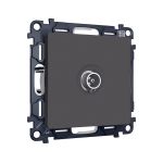 MA913010 Комплект механизма TV розетки оконечной ALFA Графит мягкое касание 50-870 MHz 1dB QUANT (AP9130, VM202)