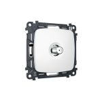 MO133050 Комплект механизма TV розетки SAT 5-2400MHz 3.5dB OMEGA Белый матовый QUANT (OP1330, VM215)