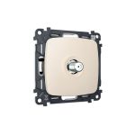 MO333050 Комплект механизма TV розетки SAT 5-2400MHz 3.5dB OMEGA Бежевый матовый QUANT (OP3330, VM215)