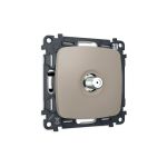 MO373050 Комплект механизма TV розетки SAT 5-2400MHz 3.5dB OMEGA Серо-бежевый матовый QUANT (OP3730, VM215)