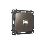 MO643050 Комплект механизма TV розетки SAT 5-2400MHz 3.5dB OMEGA Темная бронза матовый QUANT (OP6430, VM215)