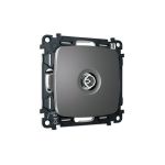 MO663005 Комплект механизма TV розетки оконечной экранированной 5-1000MHz 3dB OMEGA Антрацит серый QUANT (OP6630, VM199)