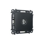 MO913005 Комплект механизма TV розетки оконечной экранированной 5-1000MHz 3dB OMEGA Графит Мягкое касание QUANT (OP9130, VM199)