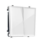 MS103020 Комплект механизма 2-кл проходного выключателя SIGMA Белый глянец 10A-250V QUANT PRO (SP1030, PR120)