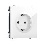 MS107010 Комплект механизма электрической розетки SIGMA Белый глянец 50Hz 2P+E с/з с/ш 16A-250V QUANT PRO (SP1070, PR141)