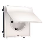 MS208010 Комплект механизма электрической розетки SIGMA Жемчуг 50Hz 2P+E с/з с/ш и крышкой IP44 16A-250V QUANT PRO (SP2080, PR141)